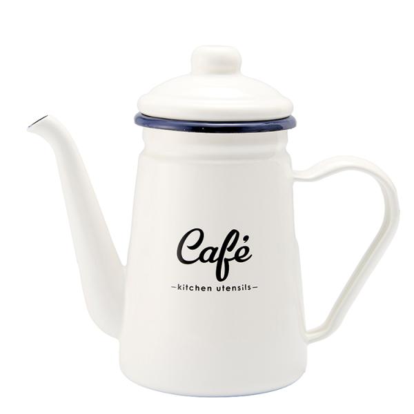 Lilly White ホーローカフェポット cafe 代引不可