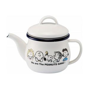 SNOOPY（スヌーピー） スヌーピーホーローティーポット 茶こし付き