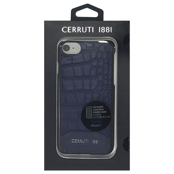 CERRUTI Crocodile Print Leather - Hard Case - Navy...