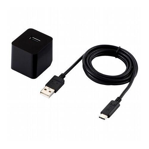 エレコム スマートフォン・タブレット用AC充電器/2.4A出力/Type-Cケーブル同梱 A-C /...