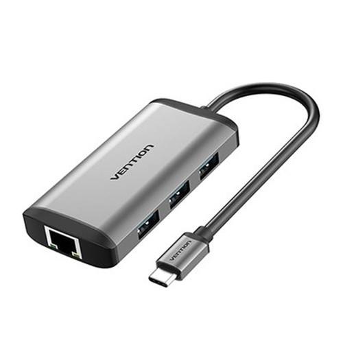 VENTION 多機能 PDドッキングステーション USB-C to HDMI/USB3.0*3/R...
