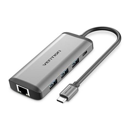 VENTION 多機能 PDドッキングステーション USB-C to HDMI/USB3.0*3/R...
