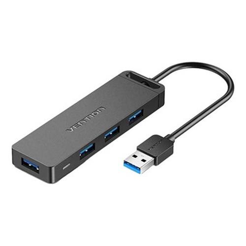 VENTION 4-Port USB 3.0 ハブ セルフパワー / バスパワー対応 0.5m ブラ...