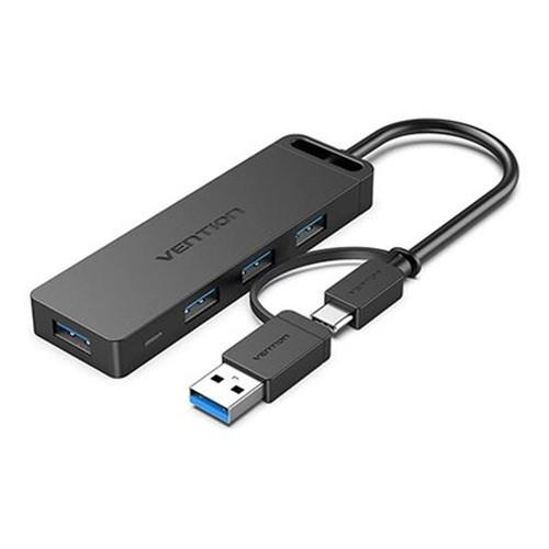 VENTION 4-Port USB 3.0 ハブ セルフパワー / バスパワー対応 Type C&amp;...