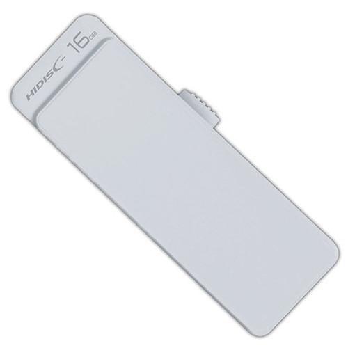 5個セット HIDISC USB 2.0 フラッシュドライブ 16GB 白 スライド式 HDUF12...