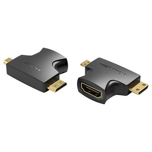 10個セット VENTION 2 in 1 Mini HDMI and Micro HDMI Mal...