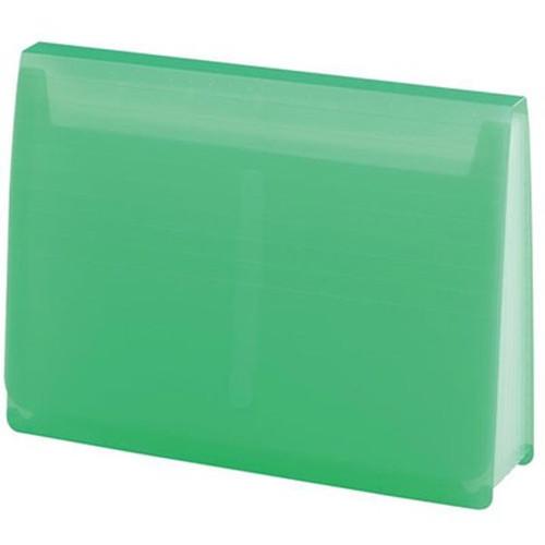 5個セット LIHIT LAB. AQUA DROPs エクスパンディングファイル A4 黄緑 A-...