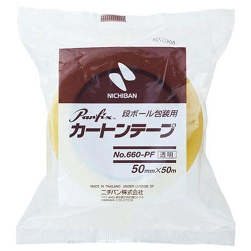 5個セット ニチバン PANFIX カートンテープ 660PF 透明 50×50 NB-660PF-...