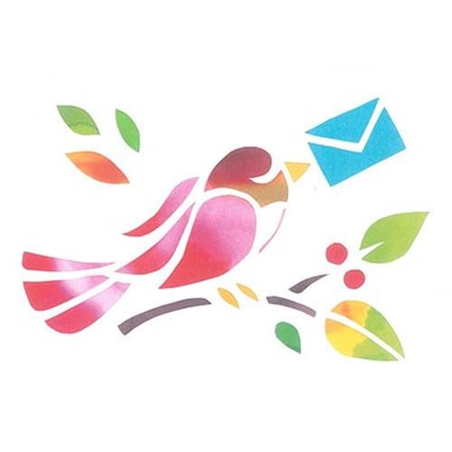 5セット トラストプリンティング 切り絵キット 小鳥-ハガキwhite-H ハンドメイドペーパーカッ...