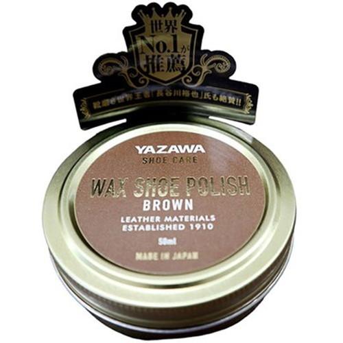 5セット 矢澤 YAZAWA SHOE CARE ワックスシューポリッシュ ブラウン 50mL fo...