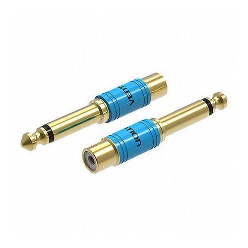 5セット VENTION 6.5mm Male to RCA Female オーディオ アダプター ...