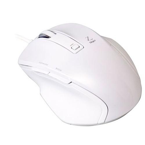 Digio デジオ 小型有線5ボタンBlueLEDマウス ホワイト MUS-UKF120W パソコン...