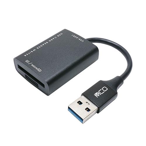 ミヨシ SD microSDカードリーダ ライタ USB-A ブラック USR-ASD1/BK 代引...