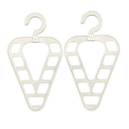 富士商 省スペースV型ハンガー2P 9本のハンガーをキレイに掛けて収納スッキリ 縦のスペースを有効活...