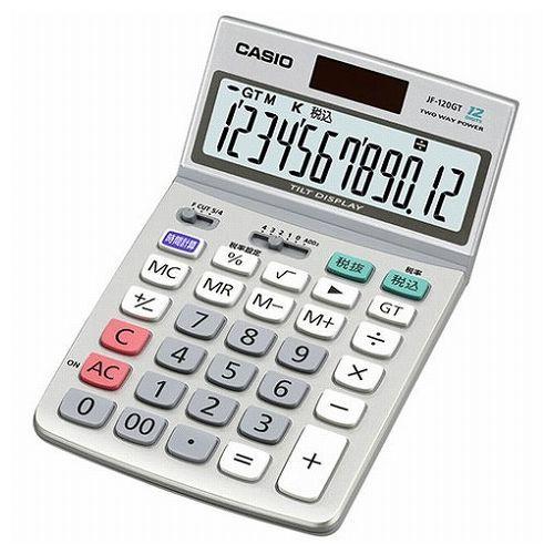 カシオ計算機 CASIO グリーン購入法適合電卓 ジャストタイプ12桁 JF-120GT-N 代引不...