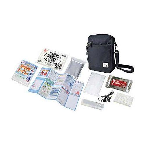 ショルダー防災セット9点 ショルダーバッグ・防寒シート・非常用トイレ・ポケットティッシュ・カイロ・マ...