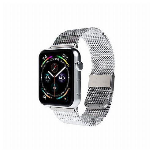 miak CLIP MESH BAND for Apple Watch 41 40 38mm シルバ...