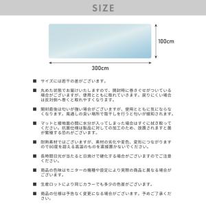 キッチンマット 100×300cm クリア 透...の詳細画像1