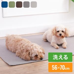 ペットマット 犬 滑り止め 洗える 56×70cm 床暖房対応 Sサイズ ずれない ベージュ グレー ブラウン ブルー グリーン シンプル マット 猫｜rcmdse