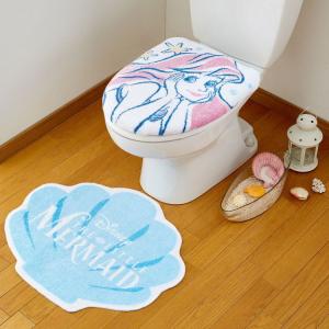 Desney ディズニー アリエル トイレ2点セット トイレタリー トイレフタカバー トイレマット マット グッズ 温水洗浄便座用 おしり洗浄器代引不可｜rcmdse