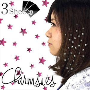 チャームシース CHARMSIES ヘアアクセサリー 0402 Stars スター Hot Pink 3シート ゴシップ 雑誌 アクセサリー (代引き不可)｜rcmdse