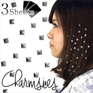 チャームシース CHARMSIES ヘアアクセサリー 0414 Studs スタッズ Silver 3シート ゴシップ 雑誌 アクセサリー (代引き不可)｜rcmdse