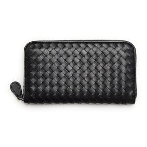 BOTTEGA VENETA ボッテガヴェネタ 114076 V001N 1000 BLACK ラウンドファスナー 長財布 NERO｜rcmdse