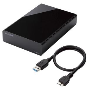 エレコム 外付けハードディスク　ｅ：ＤＩＳＫ　ＵＳＢ３．０対応　２ＴＢ ELD-CED020UBK 1台｜rcmdse