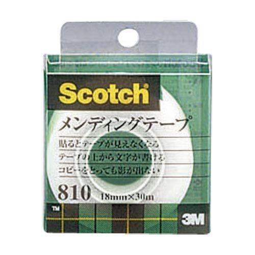 スリーエムジャパン メンディングテープ 18mm ケース入 1 巻 810-1-18C 文房具 オフ...