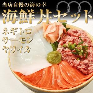 海鮮丼セット A マグロたたき サーモン ヤリイカ ちらし寿...