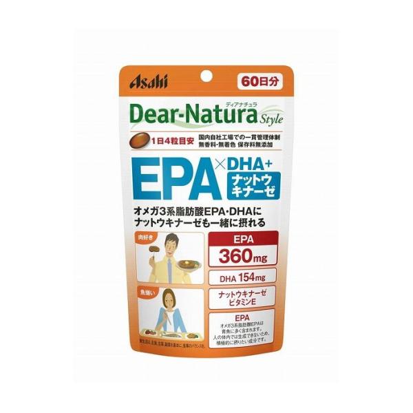 アサヒグループ食品 ディアナチュラ スタイル EPA X DHA ナットウキナーゼ 240 健康食品...