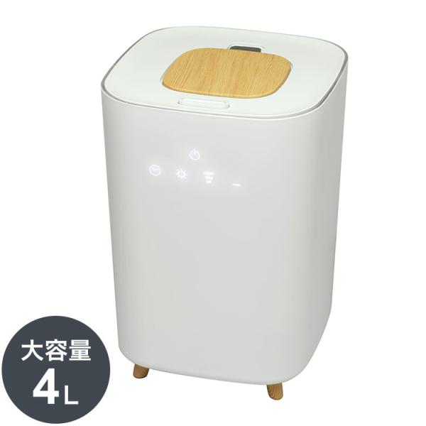 L&apos;s humidifier 上部給水 ハイブリッド式 加湿器 4L ミスト 抗菌カートリッジ付属 ...