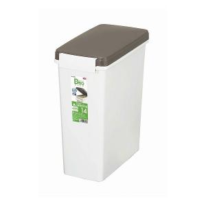 消臭ペールパッキン付14型 日本製 ごみ箱 ゴミ箱 ダストボックス ホワイト 12L