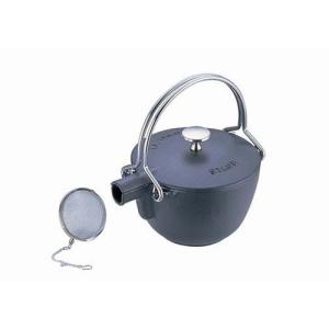 Staub（ストウブ） ラウンド ティーポット 丸型 やかん ケトル バジル