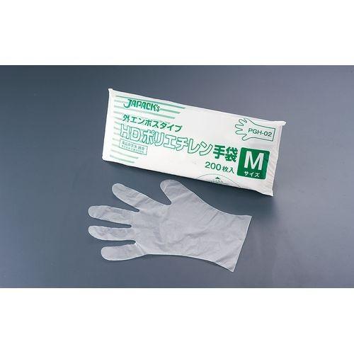 ジャパックス HDポリエチレン手袋 PGH-03 L(200枚入) STBF203