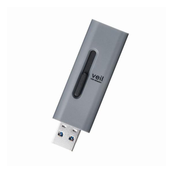 エレコム ELECOM USBメモリ 128GB USB3.2 Gen1 高速データ転送 スライド式...