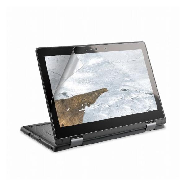 エレコム ASUS Chromebook Flip スーパースムースコート 銀抗菌加工 鉛筆硬度3H...