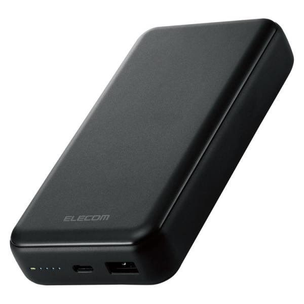 エレコム モバイルバッテリー 2口 USBA Type-C 20000mAh PD おまかせ充電 2...