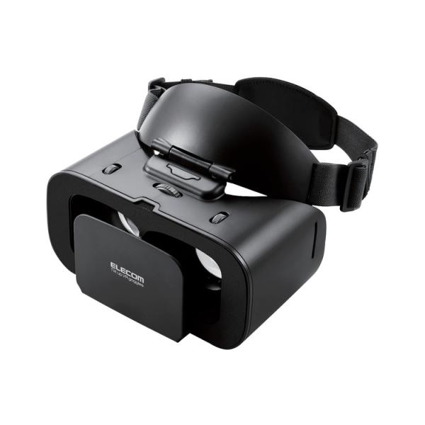 VRゴーグル スマホ用 VR ヘッドマウントディスプレイ 片手で楽ちん チルトアップ メガネ装着可 ...