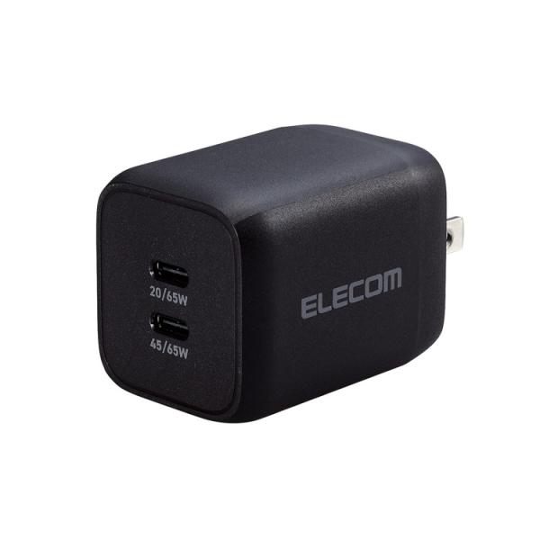 エレコム ELECOM USB Type-C 充電器 PD PPS対応 出力 65W タイプC ×2...