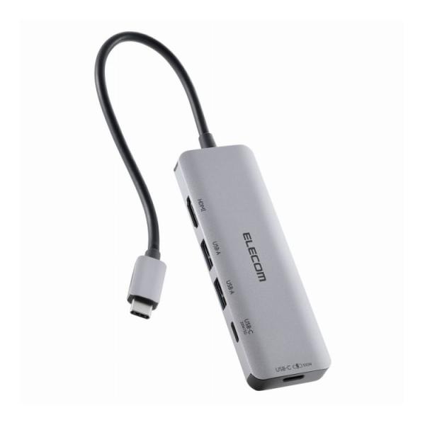 エレコム ELECOM USB-C ドッキングステーション 85W PD充電 4K HDMI 高速転...