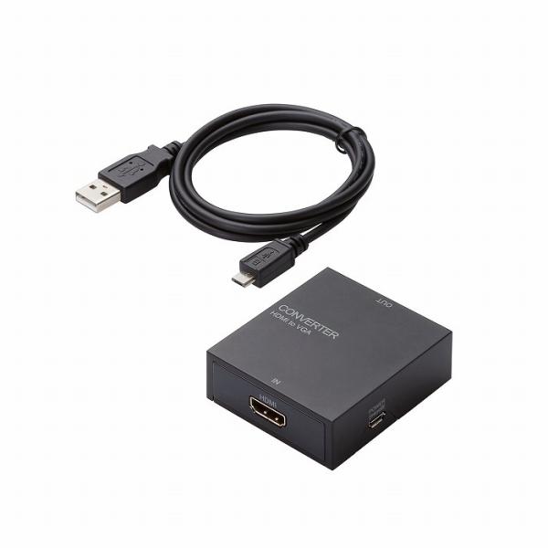 エレコム ダウンスキャンコンバーター HDMI‐VGA 3.5φ HDMI1.4 AD-HDCV01...