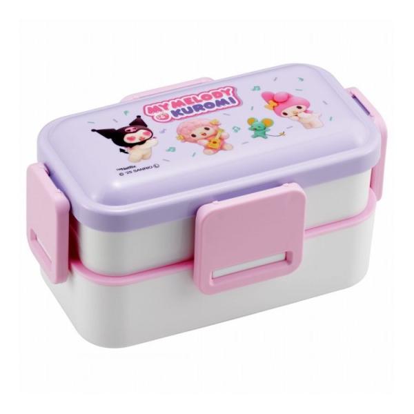 マイメロディ&amp;クロミ Netflix 弁当箱 ランチボックス ランチ 大人 子供 二段 仕切り 食洗...