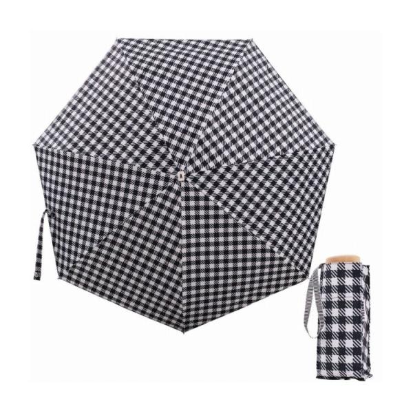 コンパクト 折りたたみ 日傘 SUN BASIC TWEED CHECK 親骨50cm 直径85cm...