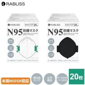 N95防護マスク 20枚組 NIOSH 飛沫感染 感染予防 4層構造 高性能特殊フィルター PPスパンボンド不織布 ピッタリ 肌に優しい 約95%以上 伸縮性 代引不可