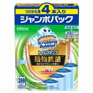 単品19個セット スクラビングバブルトイレスタンププレミアム抗菌エレガンスフラワー替え4P まとめ買...