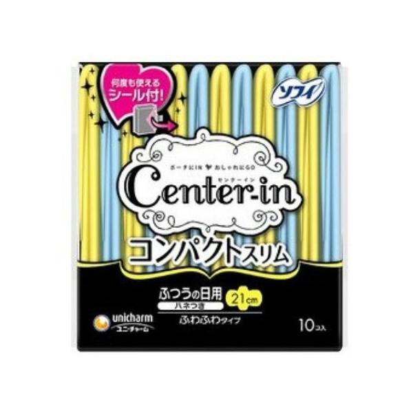 ユニ・チャーム センターインコンパクトふわふわふつうの日用10枚 代引不可