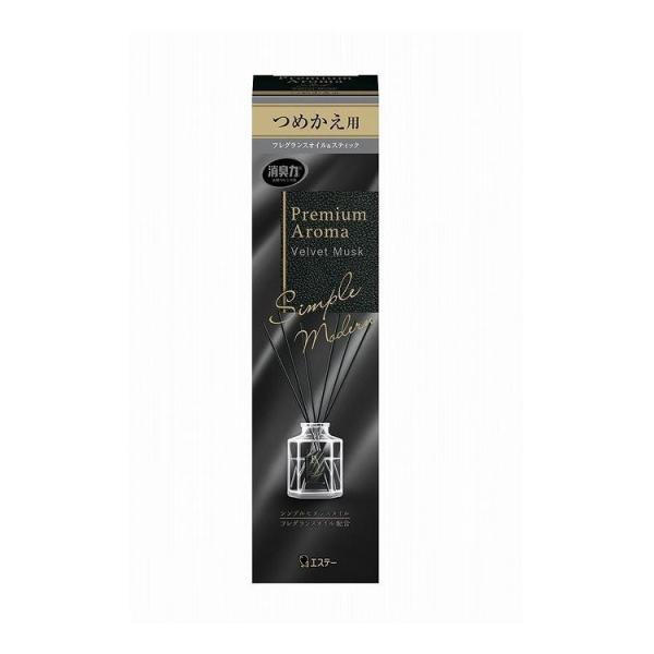 単品3個セット エステー お部屋の消臭力 Premium Aroma Stick つめかえ ベルベッ...