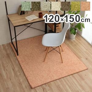 デスクカーペット 日本製 約1.2畳 約120×150cm 抗菌 消臭 清潔 防炎 抗アレル物質 ダニ対策 シャギー 無地 インテリア おしゃれ オールシーズン 代引不可｜rcmdse