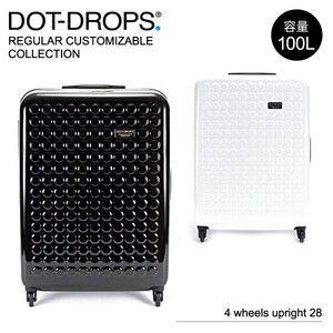 2013年新作 ドットドロップス Dot Drops スーツケース 100L ステッカー付 TSAロック 専用シール 4輪｜rcmdse